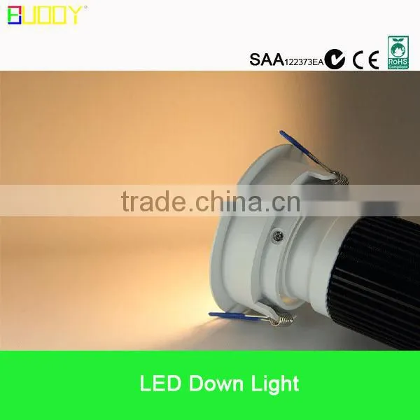 2013 Hot sales slim design 15w led downlight dimmable( Cutout: 90mm, SAA, C-TICK, CE certified )