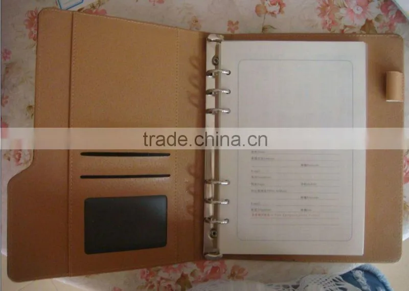 a4 spiral notebook ,pu leather notebook