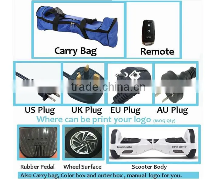 2015 hot-sale two wheel smart self balance electric scooter,Bluetooth LED Light Electric Scooter