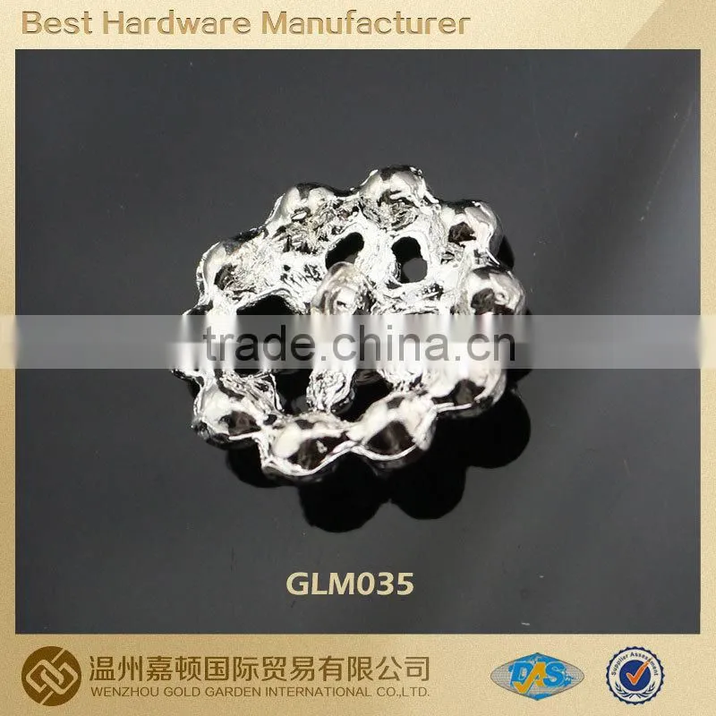 round fancy sliver mini crystal rhinestone buttons for wedding /garment decoration
