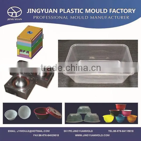 2014 china OEM high quality Disposable Thin wall Transparent Soup Bowl Mould / plastic injection Round Soup Bowl Mold supplier