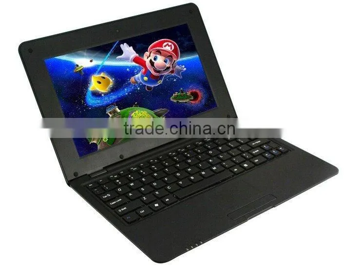mini laptop 10inch netbook VIA8850 Android4.0 notebook pc CORTEX A9 1.5Ghz ram 512mb flash 4GB laptop