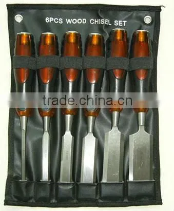Wood chisel set--Handle tools