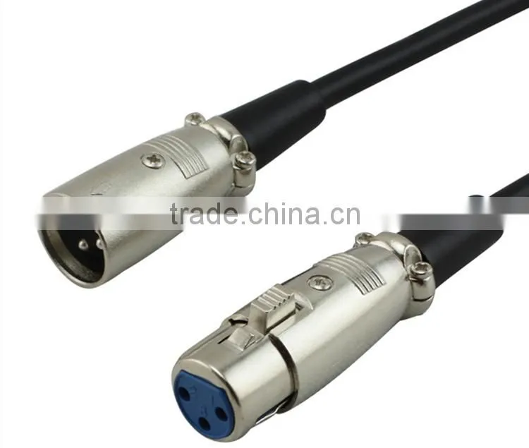 1.5m 5F XLR AV cable 3pin male to female microphone cable