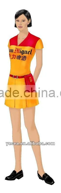 Wholesale inxpensive elegant promotional uniform (OEM)
