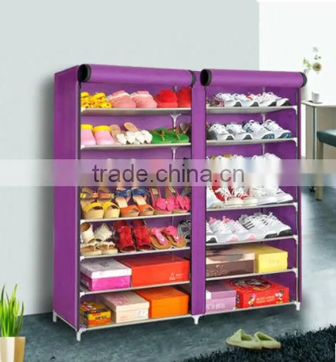 Hot selling covered container shoe rack with canvas FH-F0207