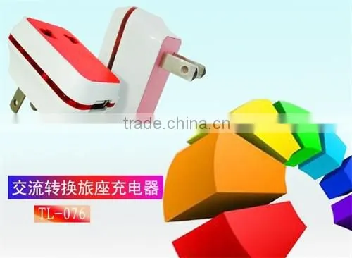 Travel adapter power charger with one usb port