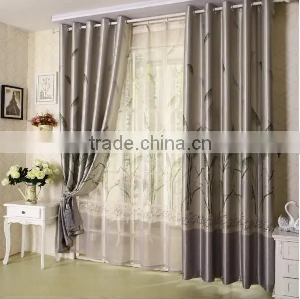 2015 hot sale printed designed No. 23 window curtains, made- up black out fabric in home or hotel