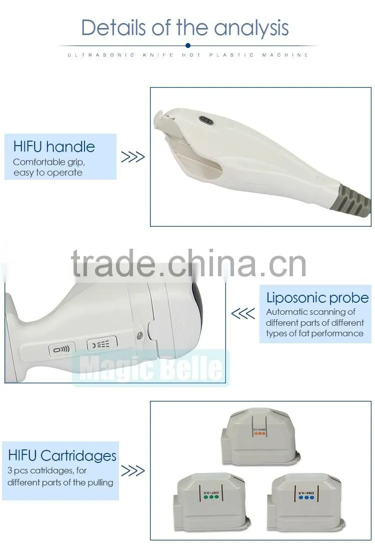 Portable Ultrasound Hifu Slimming Machine Liposonix Weight Loss Body Shaping Machine With 2 Heads For Home Use