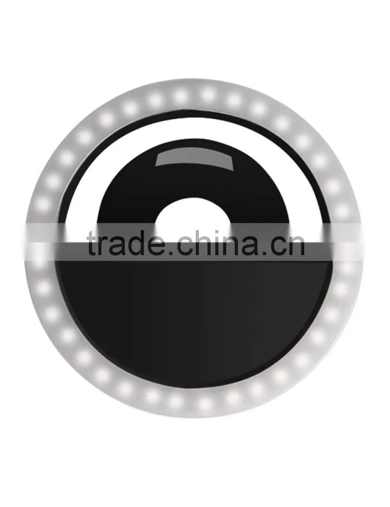 Rechargeable Selfie Ring Light Beauty Flashlight Li-Poly 36 LED Cellphone LED Fill Camera Light