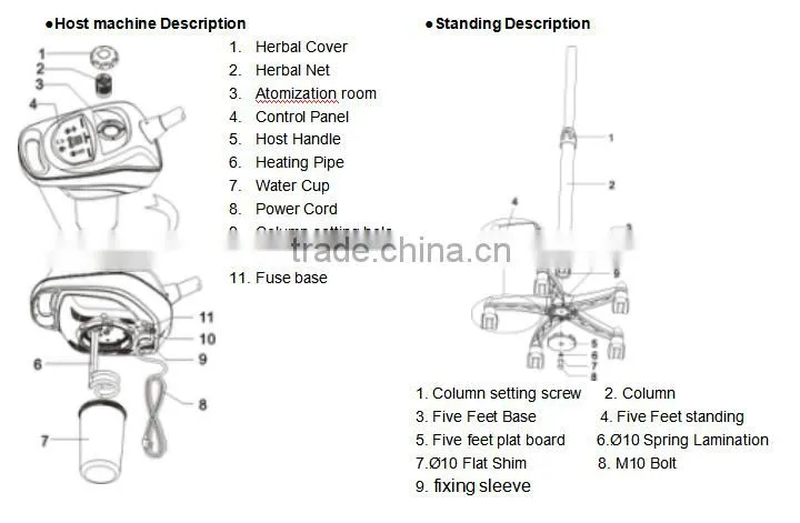 Micro-Computer Herbal Aromatherapy Ion Facial steamer for beauty salon