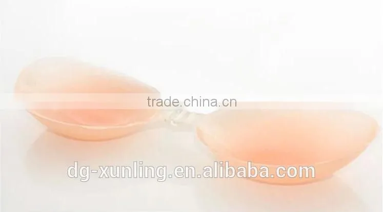 2016 Lady's Sexy Stealth Silicone Adhesive Stick On Gel Push Up Invisible Strapless Backless Bra Cup A B C D E Silicone bra