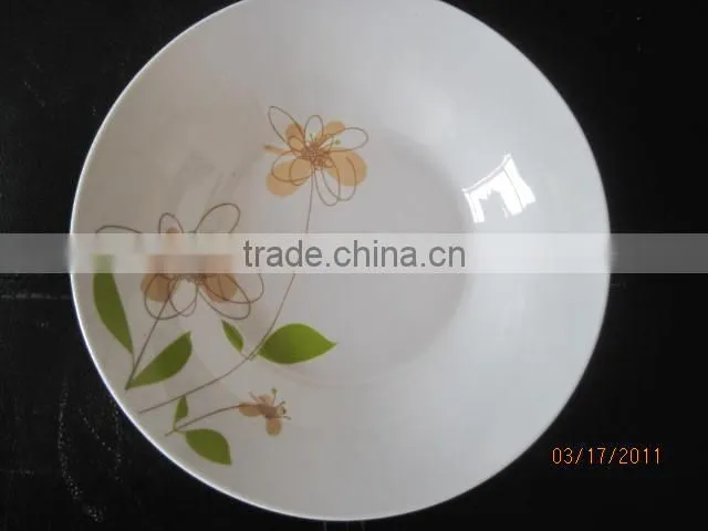 2016 new logo ceramic plate ,top quality photo plate