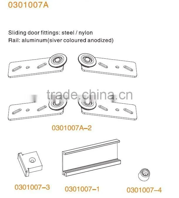 wooden wardrobe outer hanging sliding door hardware for light wardrobe door
