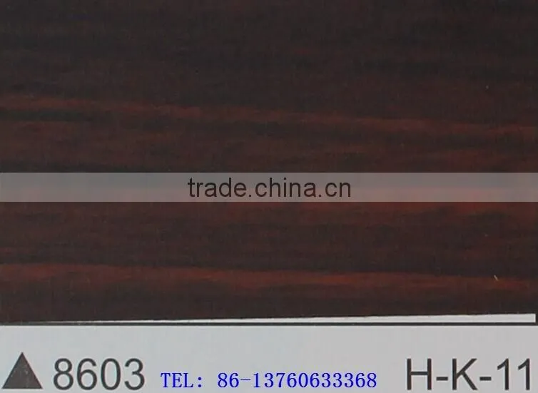 Wood Grain self-adhesion cold laminated Decoration PVC Film item 8603