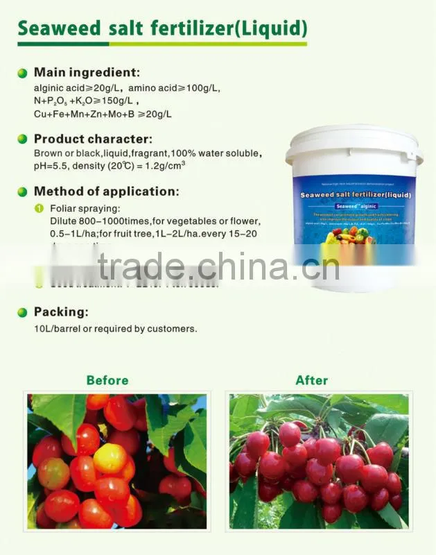 seaweed salt liquid fertilizer