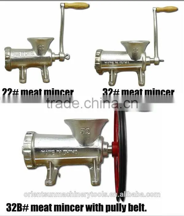 hot sale stainless steel manual meat grinder meat mincer machine