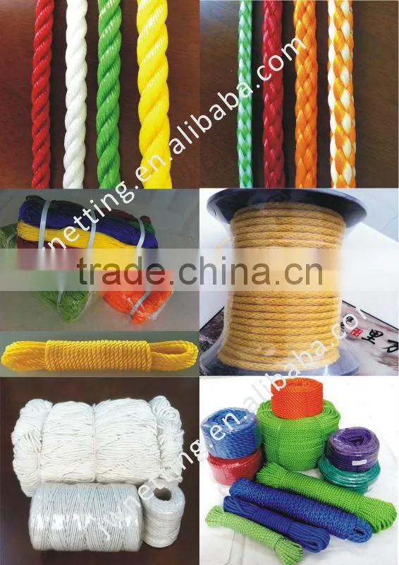 Superior Strong Various Colored Twisted PP Rope