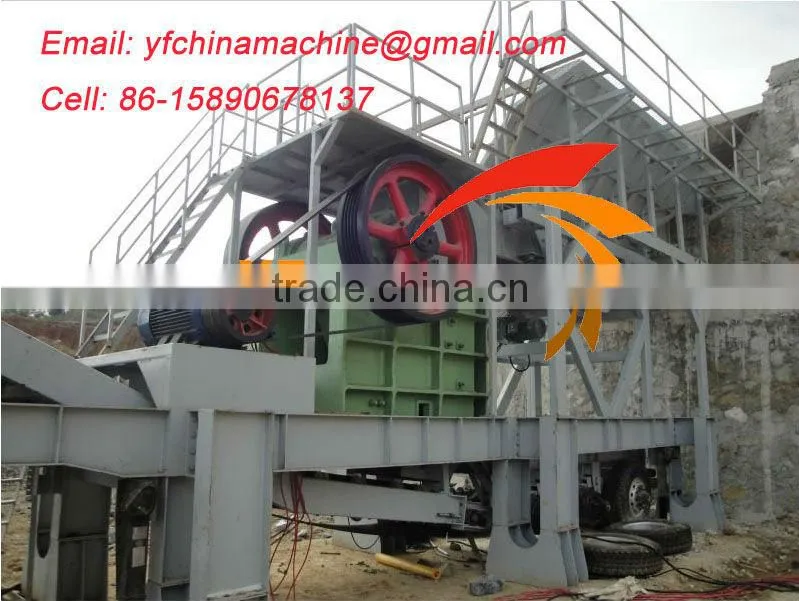 China easy movable mobile stone crusher for sale