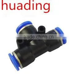 PU Seires Pneumatic Connector,Direct Way Hydraulic Fitting- Connector Fitting-Black