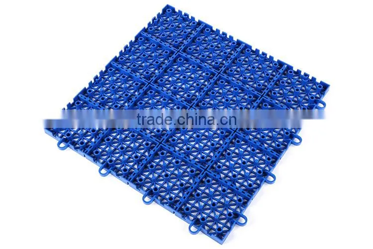 Easy clean anti-slip and fluid drainage PP swimming pool mat