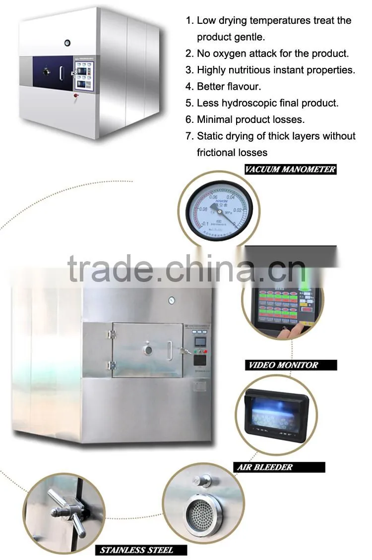 Microwave vacuum dryer for Yeast extract