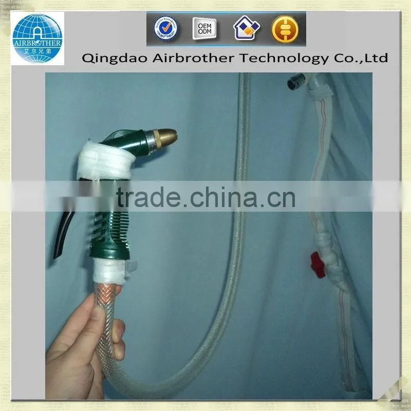 PVC coated inflatable decontamination tent for firefighting