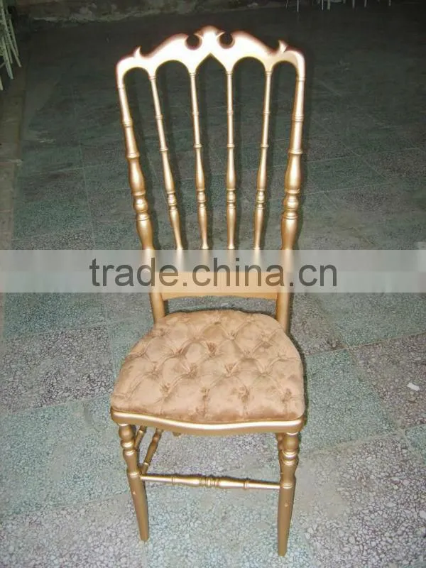 high back wedding hall chairs for bride and groom