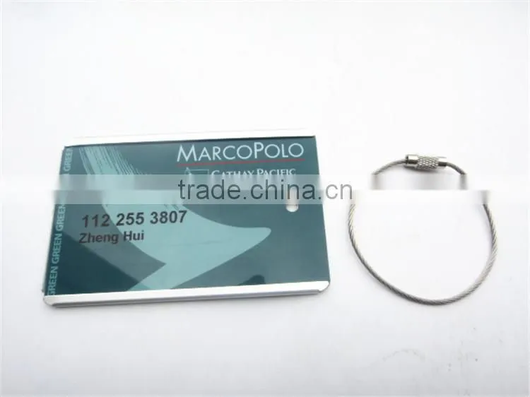 Stainless Steel Metal Travel Luggage Tag