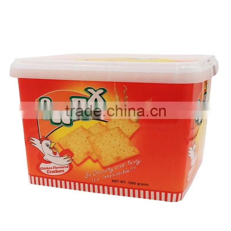 3.5L IML Plastic Cookie Box /Biscuit Container,Certificate Pet Food Containers