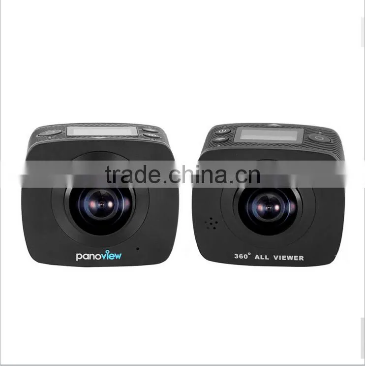 High Quality Waterproof 360 Degree Full View Video Camera VR HD Dual Lens Mini Go pro HD Sports Camera