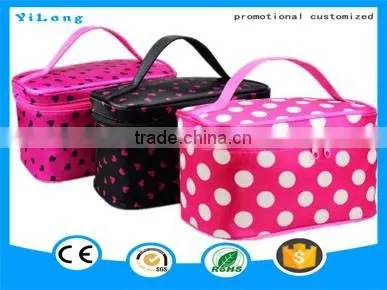 Wholesale high quality cheap polyester cosmetic bags canvas cosmetic bag