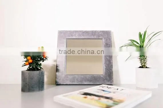 Concrete bathroom accessories FRAME Concrete Rectangle Mirror