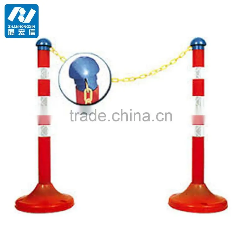 yellow water filled plastic portable traffic road barrier