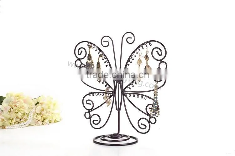 Delicate Metal Butterfly Shape Earring Wire Jewelry Display