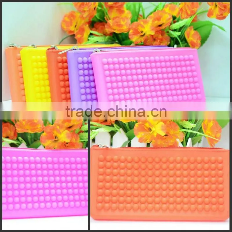 Portable fashion silicone glasses case for kids