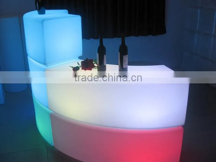 remote control multi color glowing plastic led light chair new bar furniture