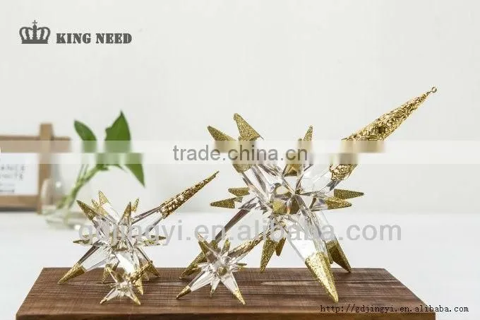 acrylic hanging north star Christmas tree topper ornament