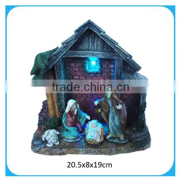 polyresin jesus nativity set manger