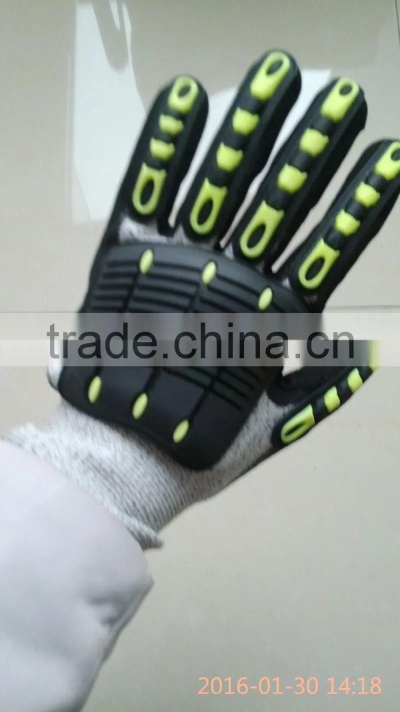2016 hot sale Anti-impact mechanic glove
