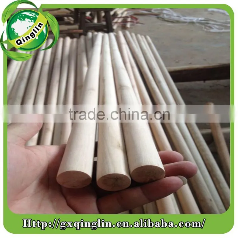 smooth surface wooden handle for broom and mop with pvc cover plastic