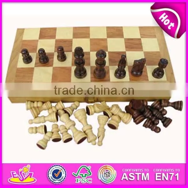 2015 high-grade chess game for kids,popular wooden boxes chess set for sale,educational travel wooden chess toy in box WJ277099