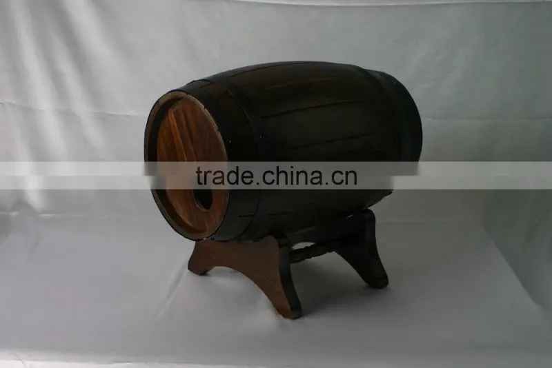 Wholesale dark brown custom wooden barrel