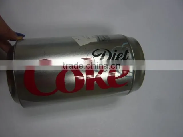 coco-cola shape coin tin money bank