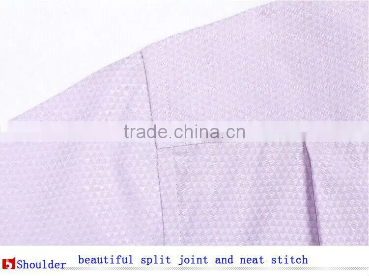 Mens short sleeve solid color jacquard weave dress shirts