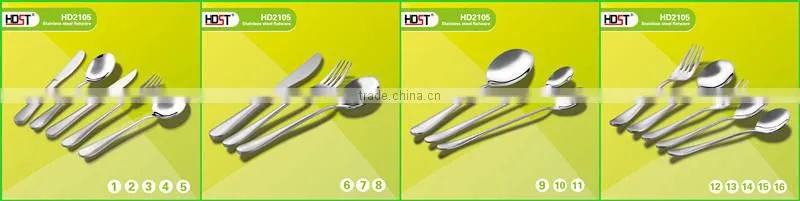 19pcs high quality and durable restaurant catering flatware