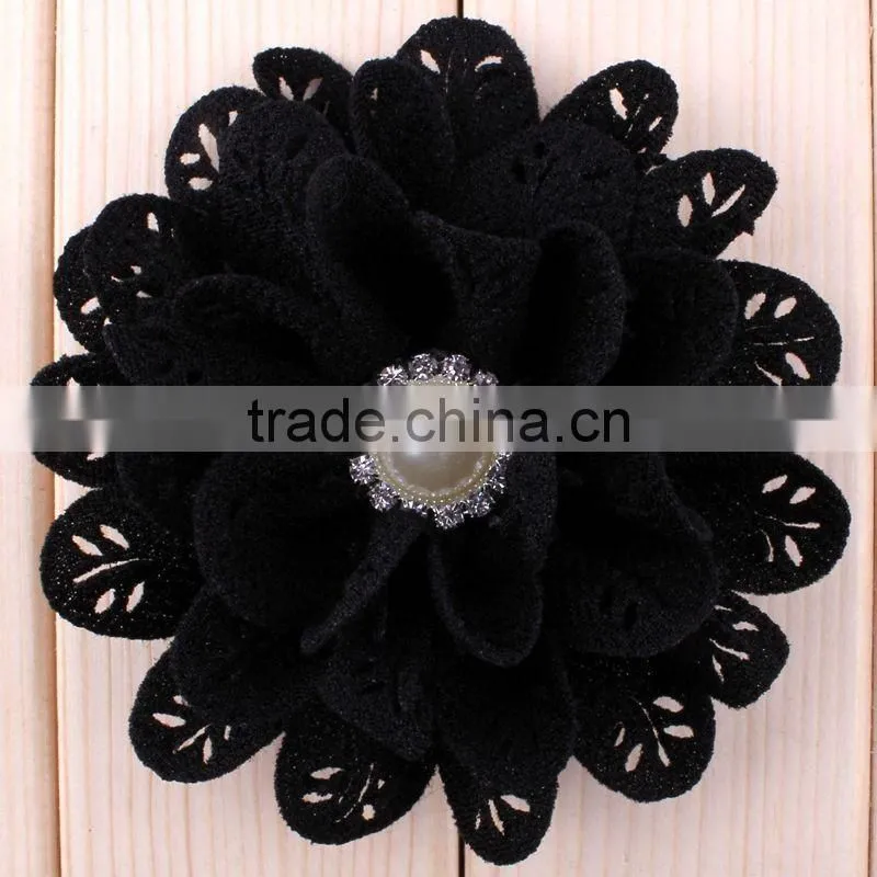 hot sale fabric flower clip for baby girls