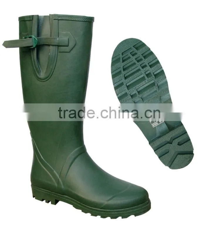 steel shank rubber fishing boot hunting boot