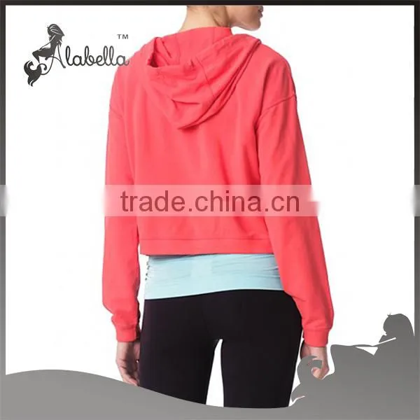 2015 fashion custom women hoody jacket with cheap price