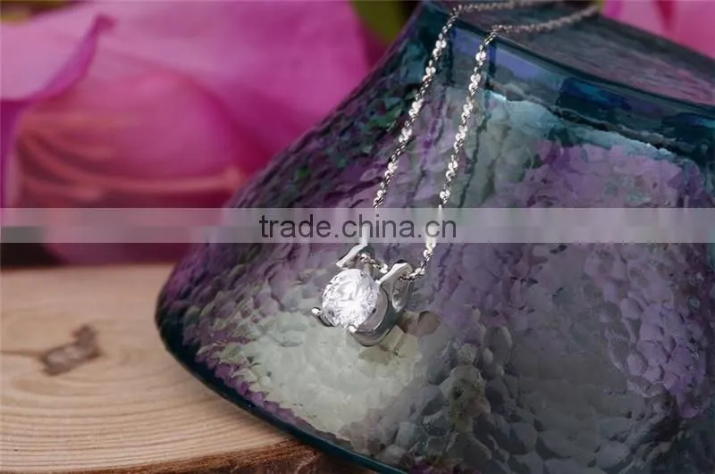 925 silver fashion a short paragraph four claws silver pendant necklace